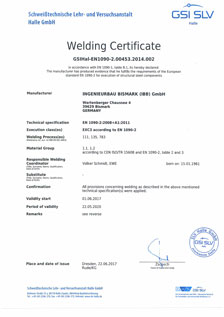 Welding Certificate 17