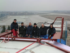 Towermannschaft Lviv: Norbert Müller, Tim Becker, Jens Dittberner, Uwe Breitkreutz, Volker Schmidt, André Knacke